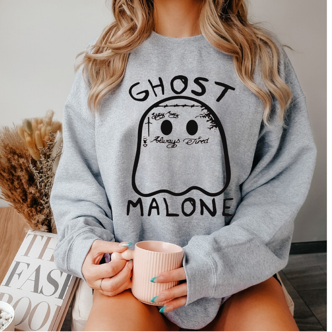 Ghost Malone Sweatshirt - Black