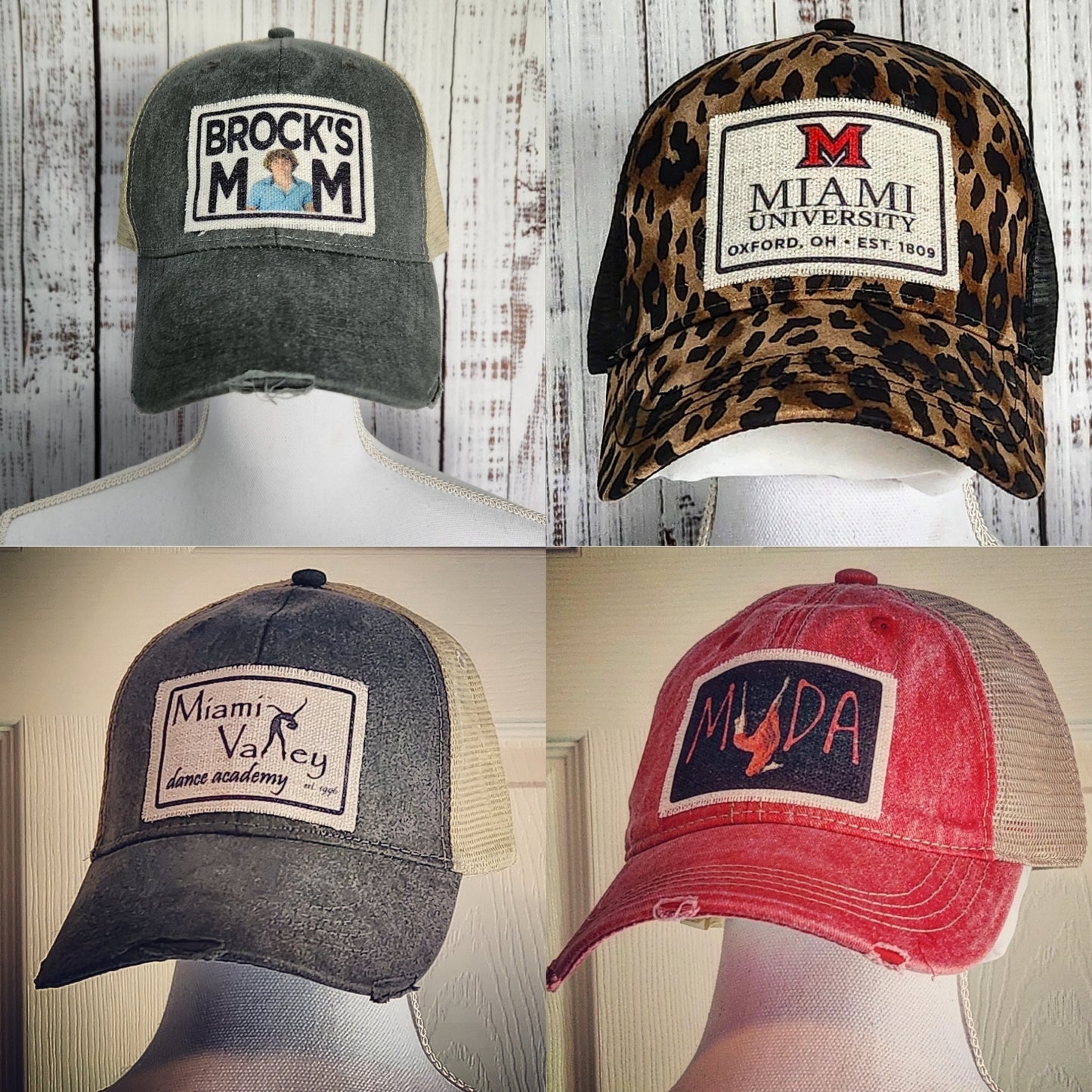 CUSTOM Design MIX-A-PATCH Hat- Removable Patch