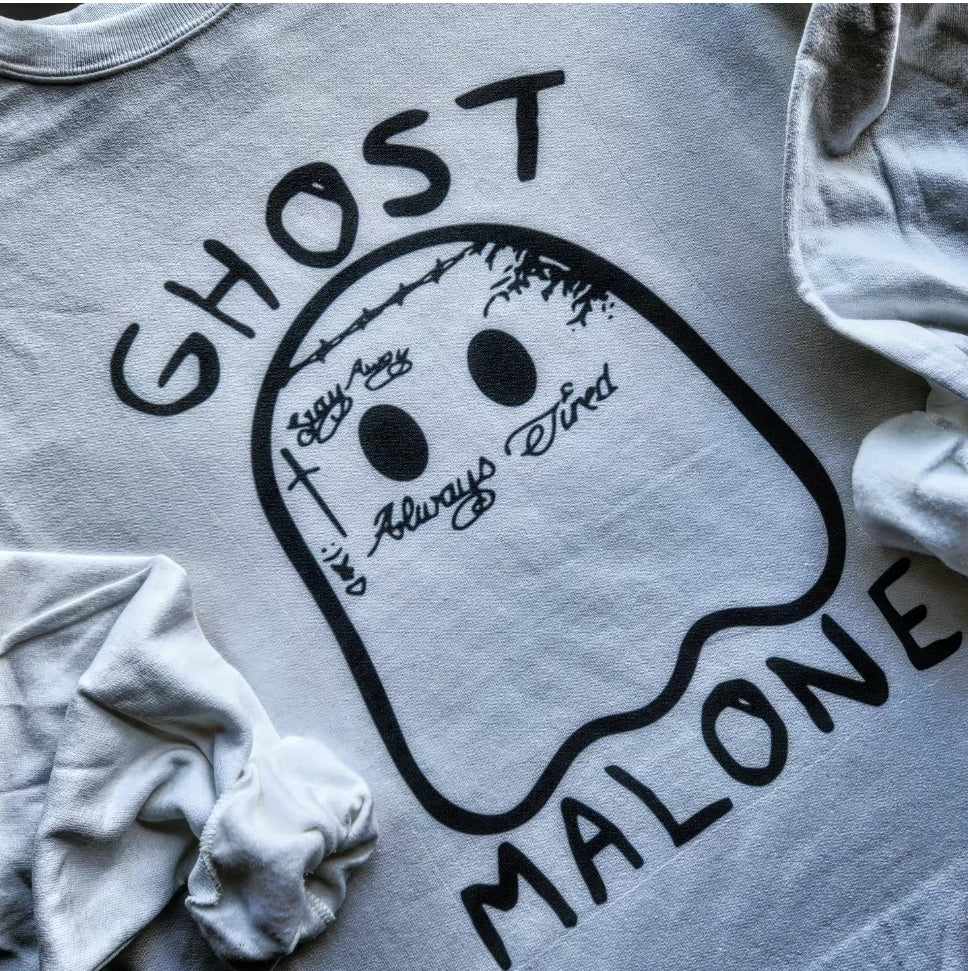 Ghost Malone Sweatshirt - Black