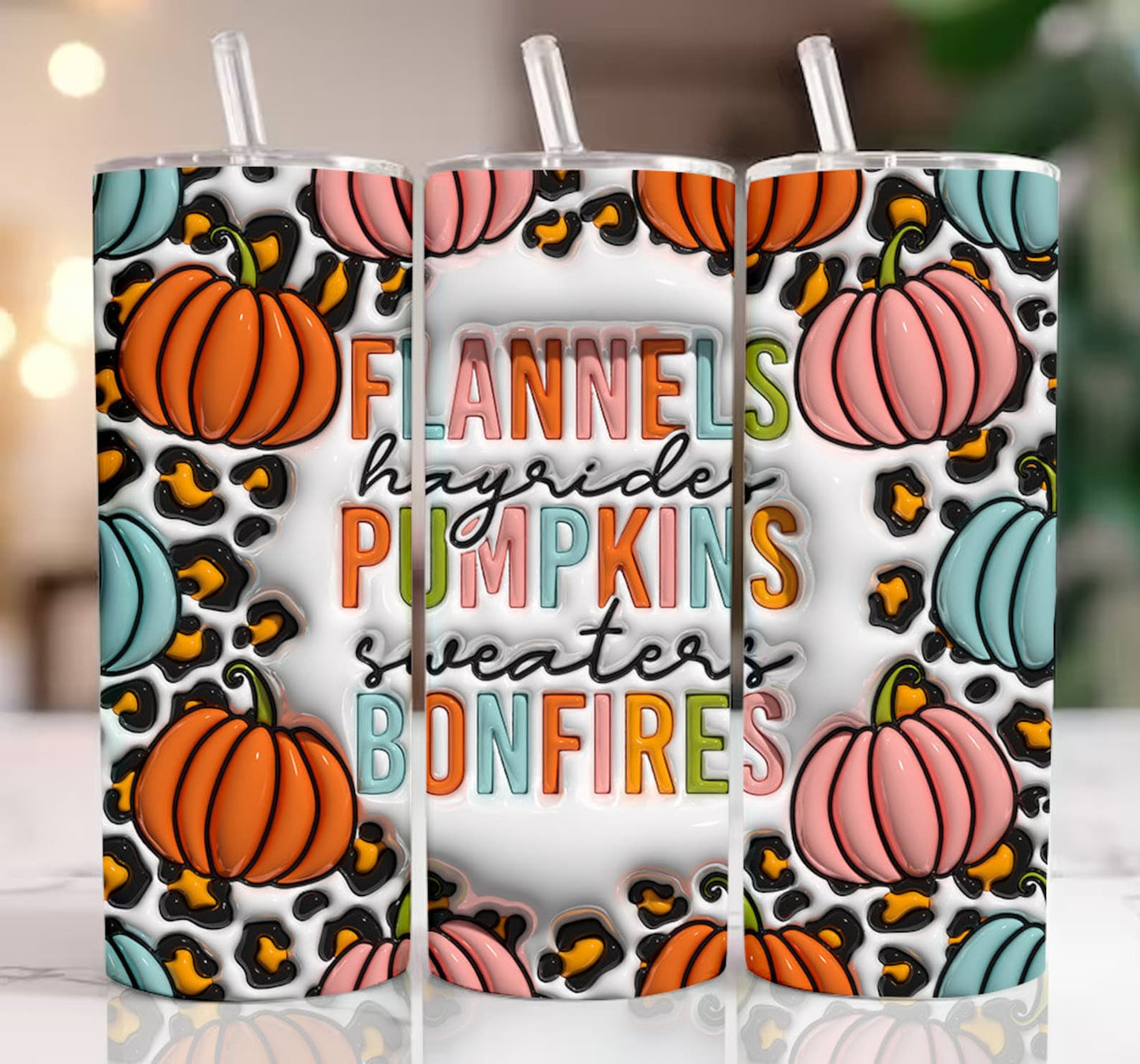 Flannels Hayrides Pumpkins Sweaters Bonfires- Choose Your Size