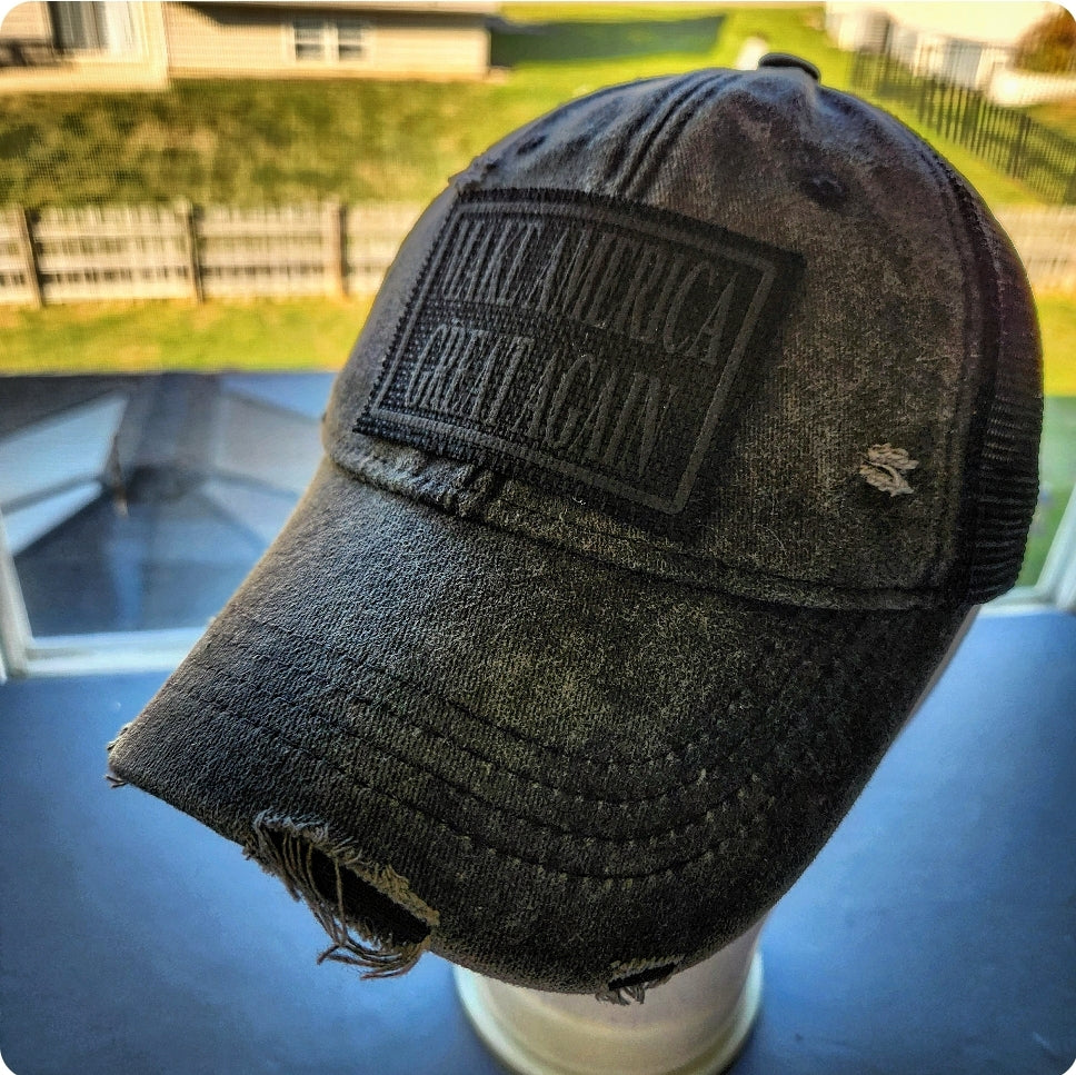 Dark MAGA MIX-A-PATCH Hat - Removable Patch