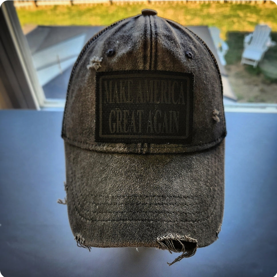 Dark MAGA MIX-A-PATCH Hat - Removable Patch