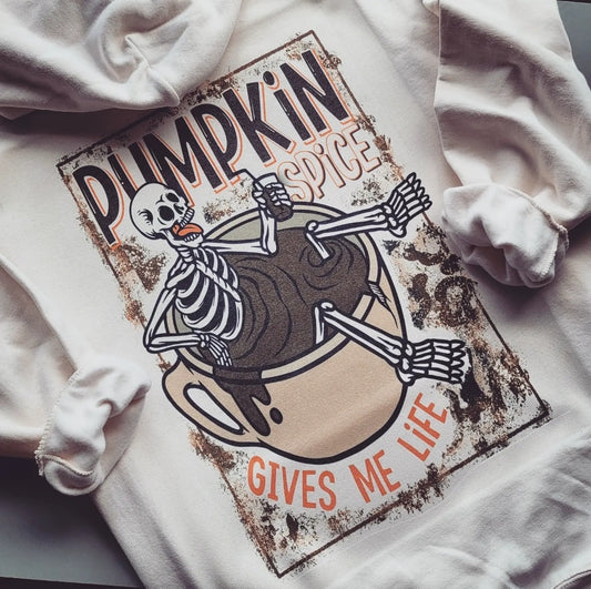 Pumpkin Spice Gives Me Life Sweatshirt