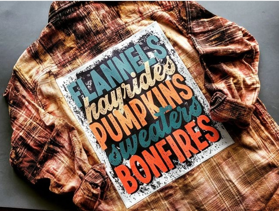 Love of All Things Fall Flannel - Many Colors Available