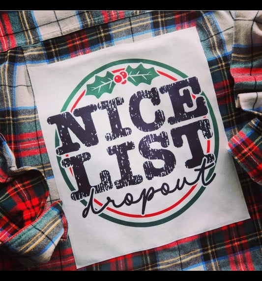 Nice List Dropout Flannel